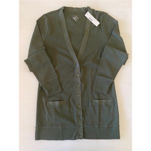 J. Crew Perfect-fit mixed-tape cardigan